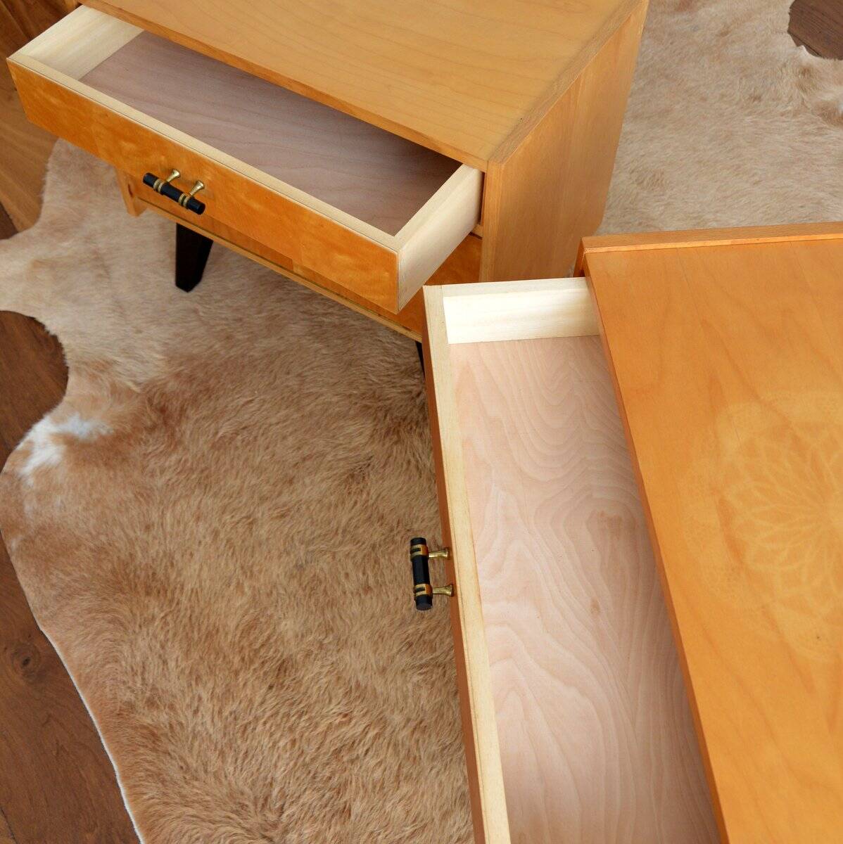 Pair of vintage 1960s bedside tables