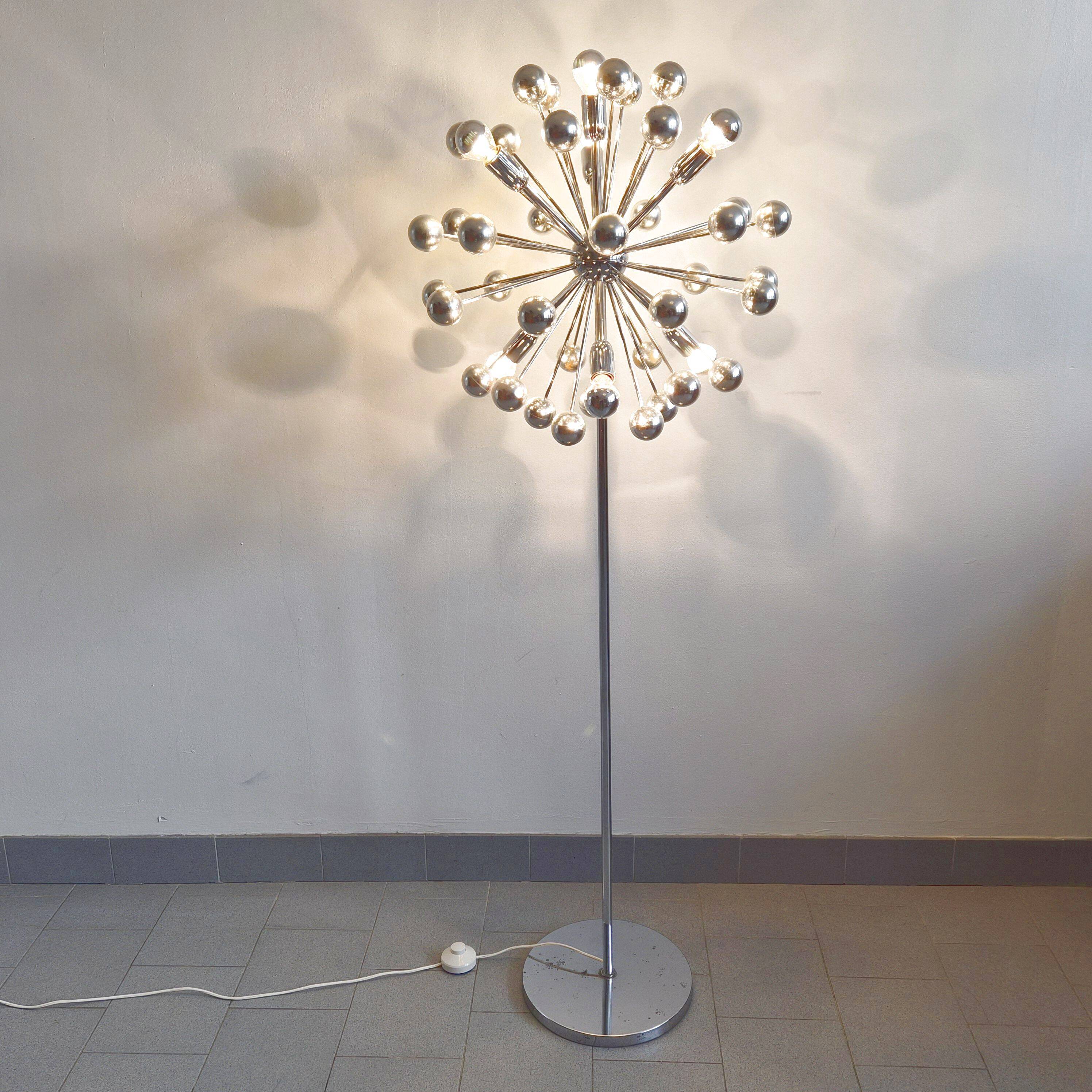 Vintage 1970s Sputnik floor lamp