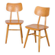 Pair of wooden chairs produced by Ton, 1960
