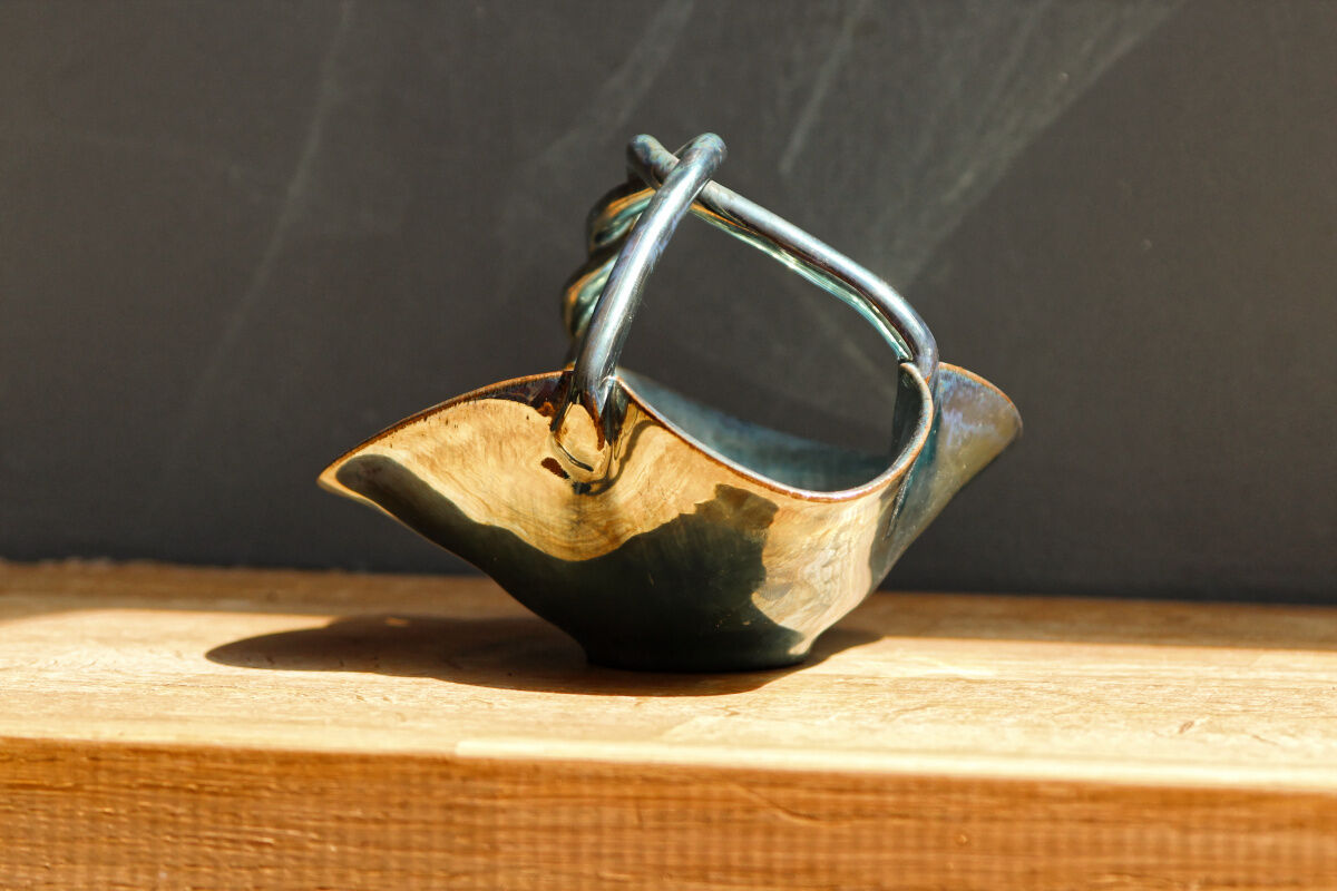 Lot of iridescent flamed sandstone, Rambervillers