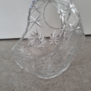 Bohemian crystal fruit basket