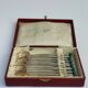Coffret de cuillères en argent indonésien