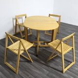 Set Tavolo E Sedie Richiudibile Design Scandinavo Anni 80 Modernariato