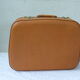 Valise vintage 1950-60 simili cuir caramel