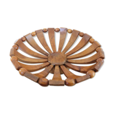 Teak fruit basket Scandinavian style 60s 70s