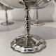 12 shiny high sorbet cups in stainless steel chrome