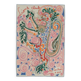 Jean cocteau - lithographie originale vintage  de 1958 - lions club
