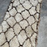 Azilal beige Berber rug - 174 x 72 cm