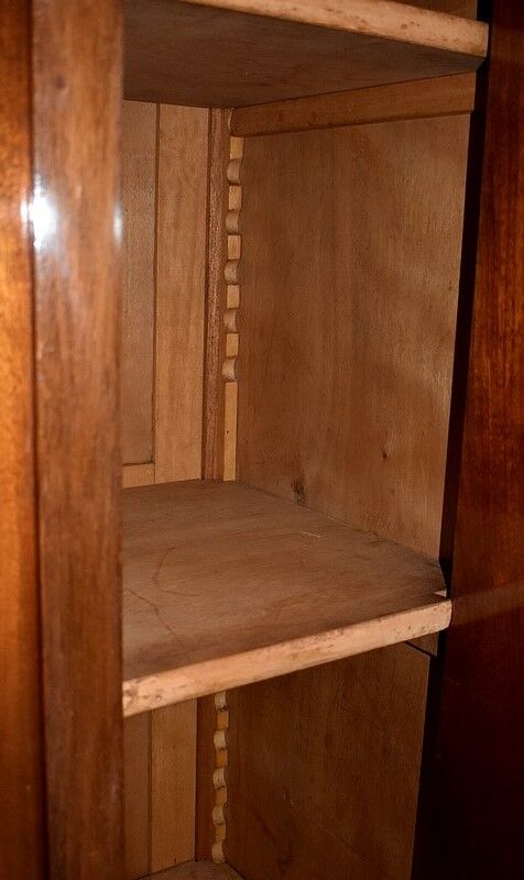 Wardrobe, walnut and mahogany, art deco - 1930 / 1940