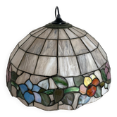 Suspension en verre vitrail 
