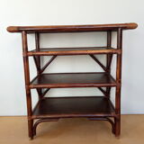 Rattan side table from the 70s/80s