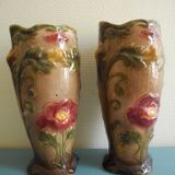 earthenware trim barbotine planter vases french fireplace set planter