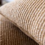 Hand-woven “Léon” cushion in linen and wool