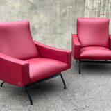 Pair of Gilbert Steiner design armchairs, Galion model, published by Steiner