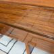 Vintage Scandinavian lowboard in teak – Minimalist sideboard from the 60s/70s.