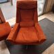 Lot of 2 armchairs and 1 ottoman.