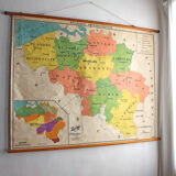 Old map of geography "Administrative Belgium"