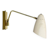 Applique murale ou plafonnier de théâtre réglable en laiton, Italie, années 1950