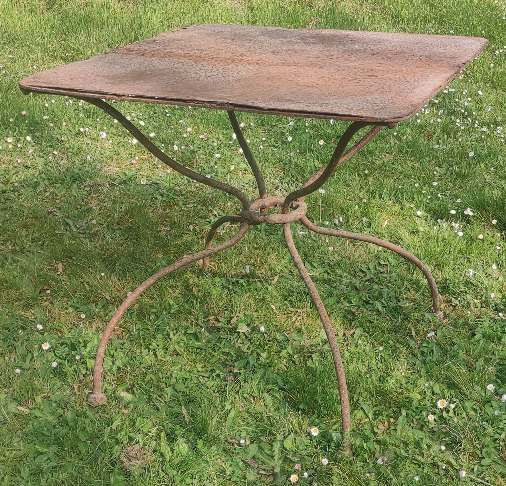 Old garden coffee table