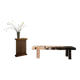 Brutalist Oak Bench – Unique Piece, 20th Century Folk Art