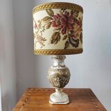 Lampe italienne en porcelaine Capodimonte