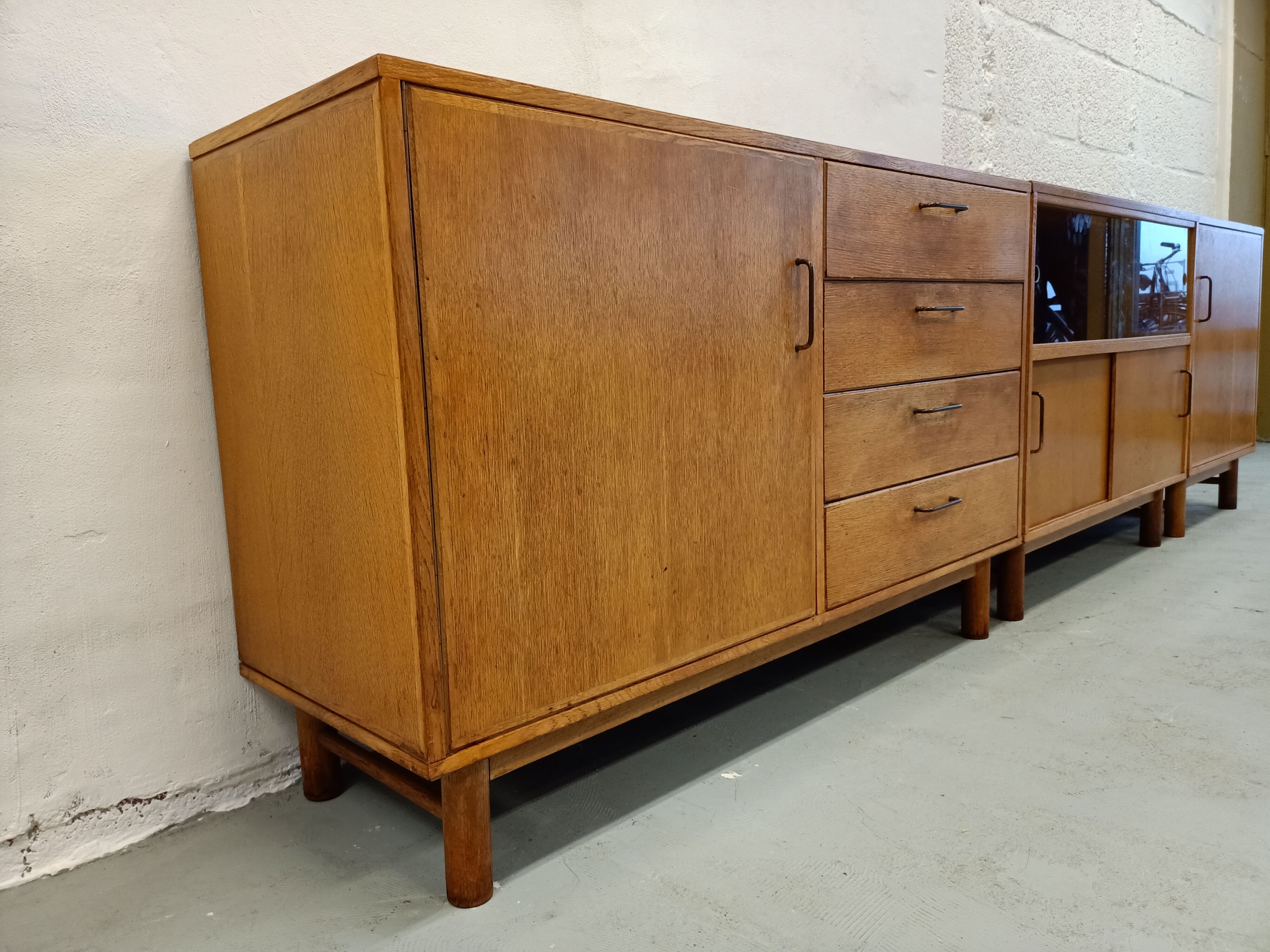 Dutch sicdeboard in 3 parts, 1950's