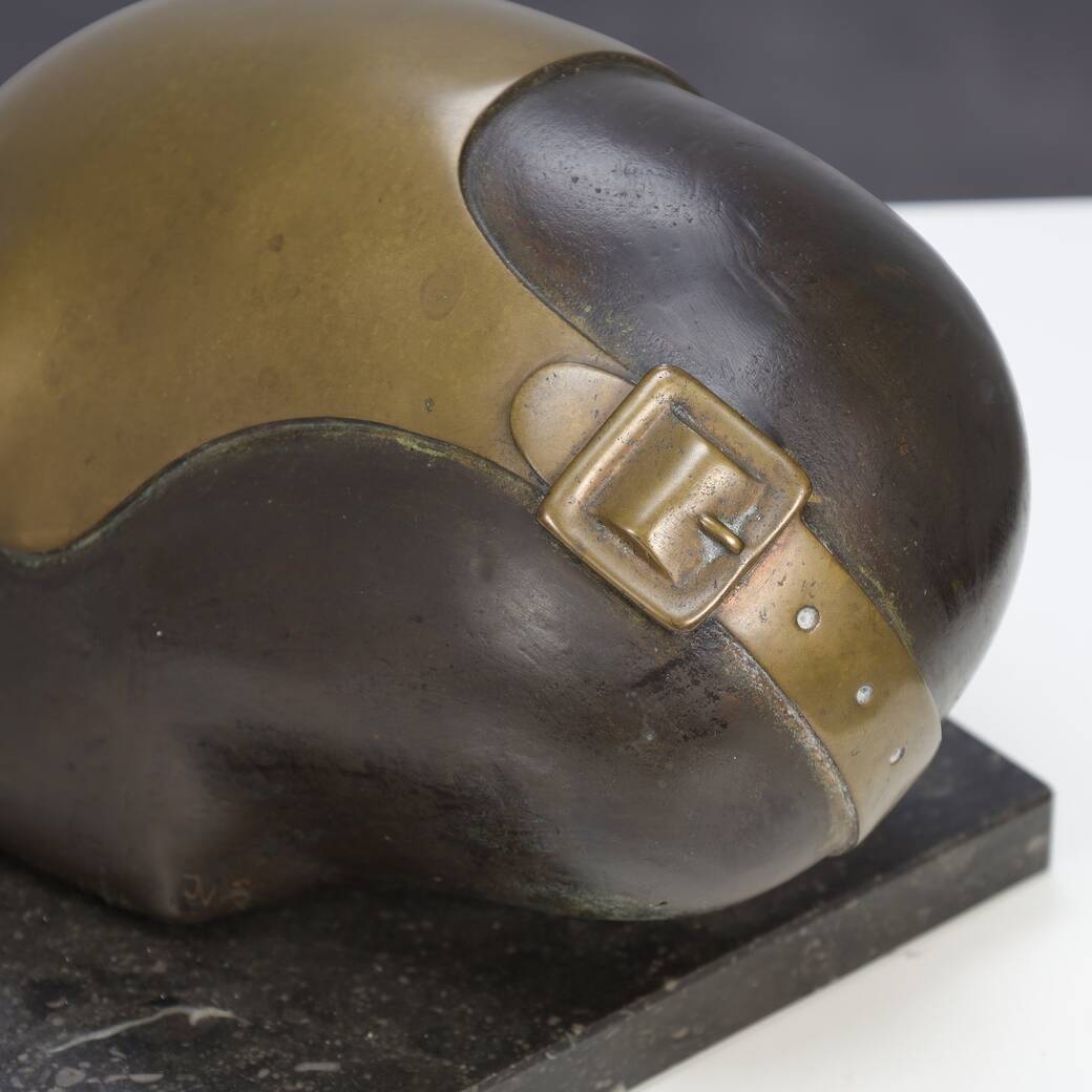 Sculpture Masked Face by Jos van Vreeswijk