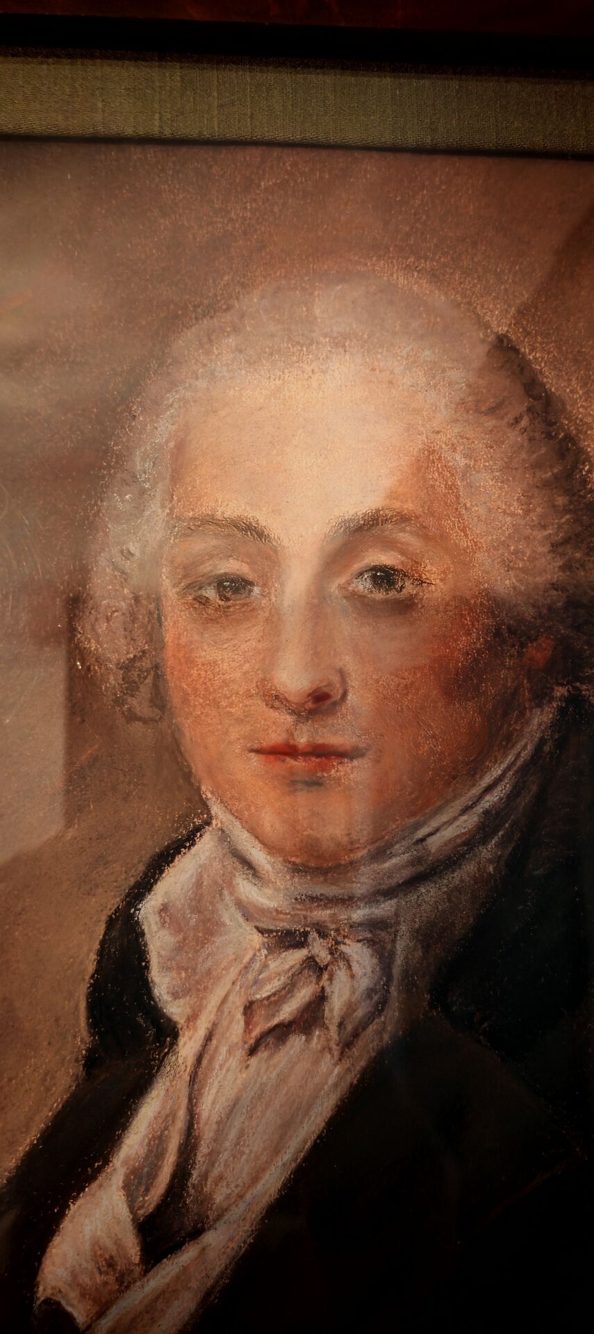 Portrait miniature pastel 18th century