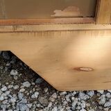 Art deco dressing table in golden blond mahogany from the 30s