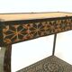Table marocaine bois sculpte noirci 1950