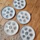 5 Orchies Moulin des Loups oyster plates