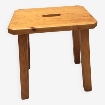 Tabouret en orme massif