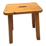 Solid elm stool