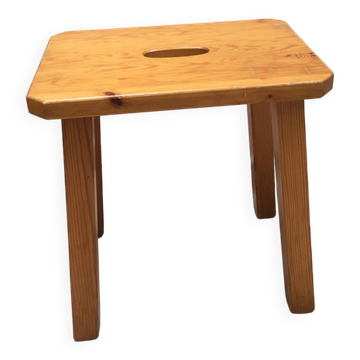 Tabouret en orme massif