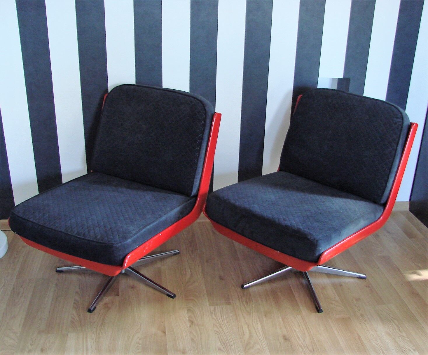 Pair of Dinna Veb Mobel Kombinat armchairs, Germany 1960s