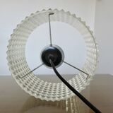 Clear plastic pendant light, diamond point shape, 70s