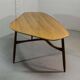 Table basse en forme de rein laquée de forme libre Svante Skogh, Suède, années 1960