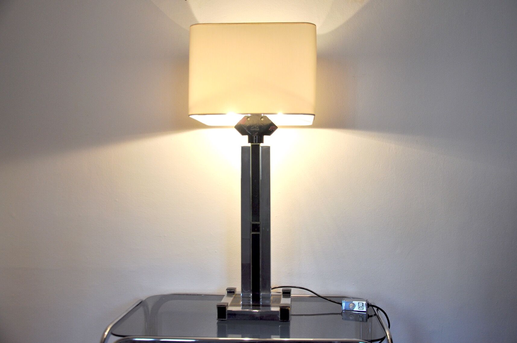 Cubic table lamp by Bd Lumica, Italy, 1980