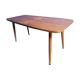 Table basse de salon bois scandinave pieds compas vintage