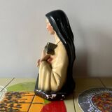 Old plaster bust of Saint Thérèse of Lisieux
