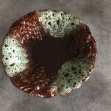 Fruit cup ceramic centerpiece decorated with bunch of grapes, numbered