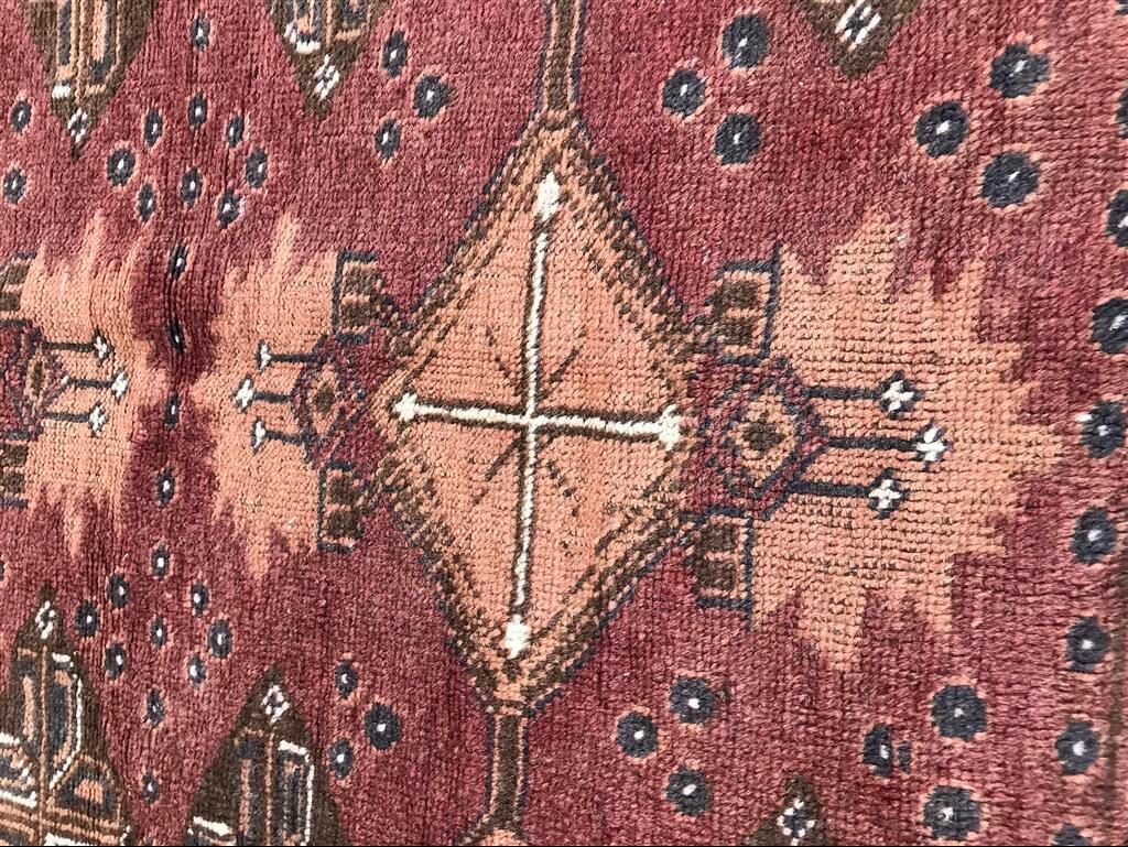 Afghan Turkmen rug handmade 115x136cm