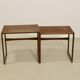 Scandinavian nesting tables rn teak year 60. Ref twiny.