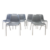 Lot de 10 chaises Helmut Starke année 1970