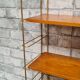 Vintage shelf 1950 in stained wood