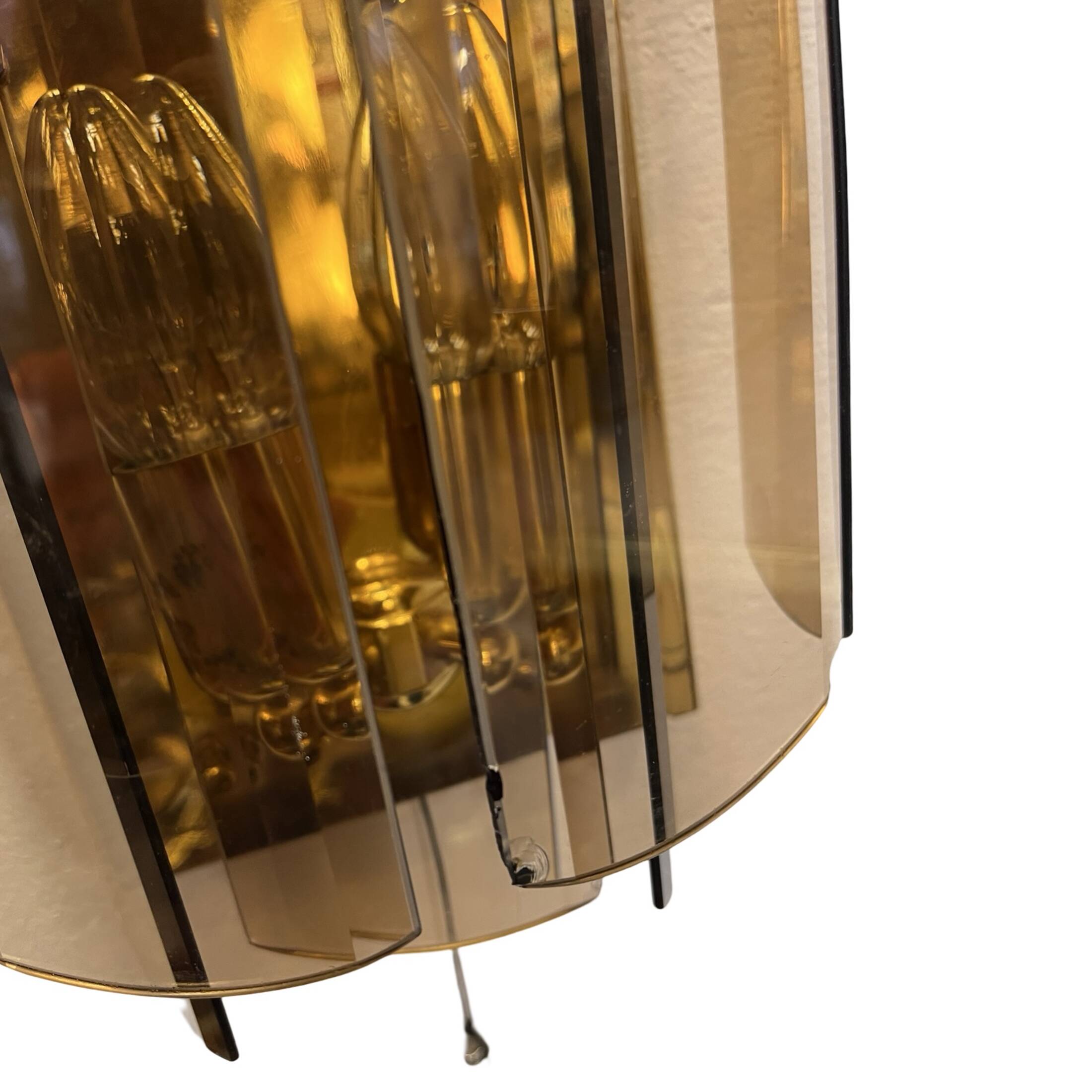 Wall lamp sconce in Hollywood Regency style, Sölken Leuchten, Germany, 1980