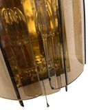 Wall lamp sconce in Hollywood Regency style, Sölken Leuchten, Germany, 1980