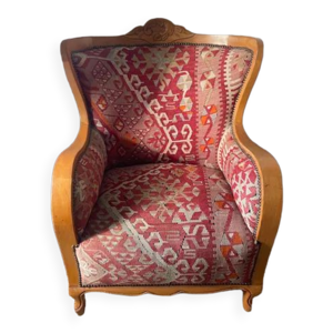 fauteuil bergère kilim