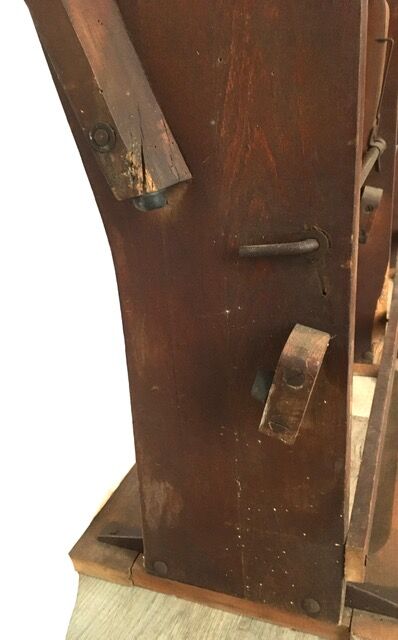 Rangée de 3 fauteuils de cinéma anciens