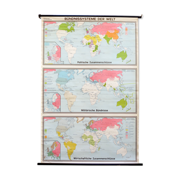 Carte de géographie allemande